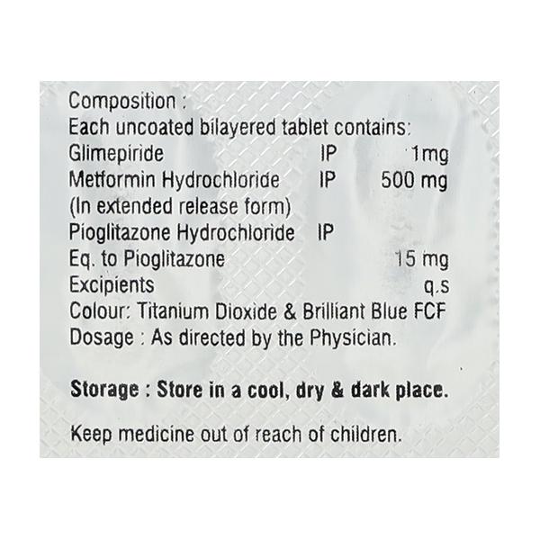 GLIMED MP 1MG TABLET 10'S
