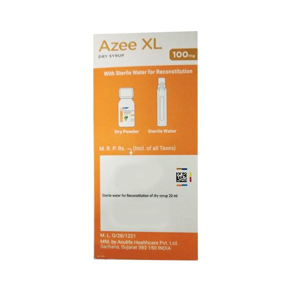 AZEE XL PEPPERMINT FLAVOUR 100mg Dry Syrup 30ml