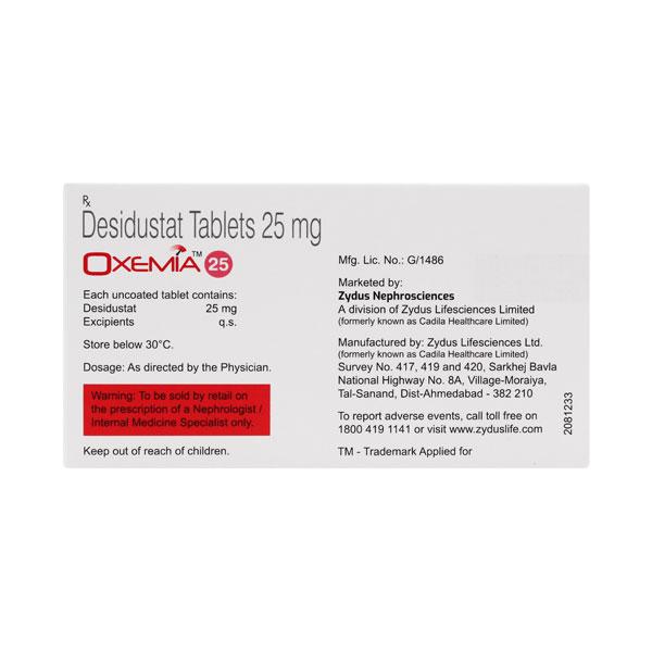 OXEMIA 25 Tablet 6's