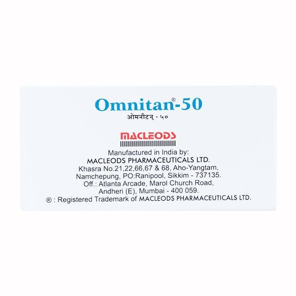 Omnitan 50mg Tablet 15'S