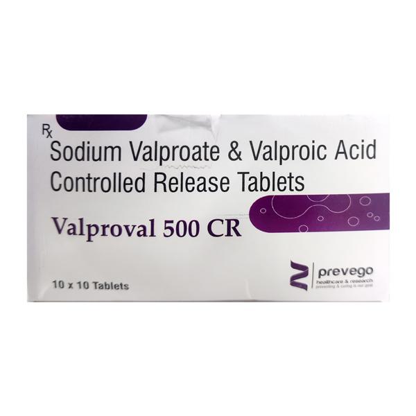 VALPROVAL CR 500 Tablet 10's