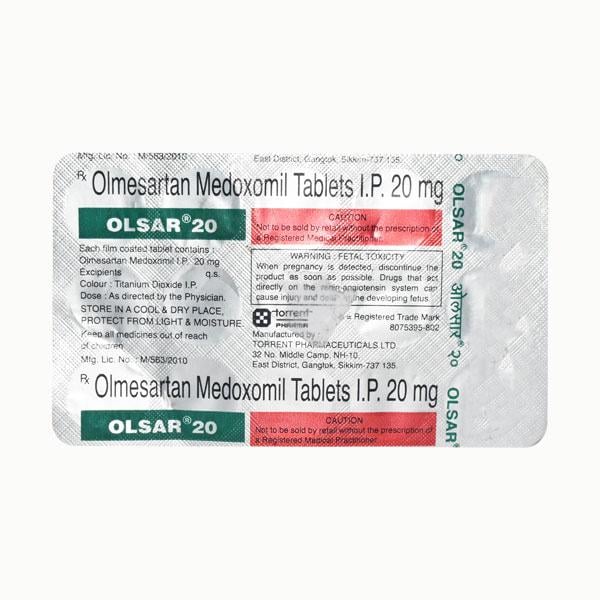 Olsar 20mg Tablet 15'S