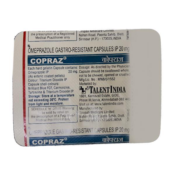 Copraz 20mg Capsule 10'S