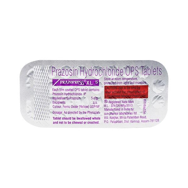 Prazopress XL 5mg Tablet 30'S