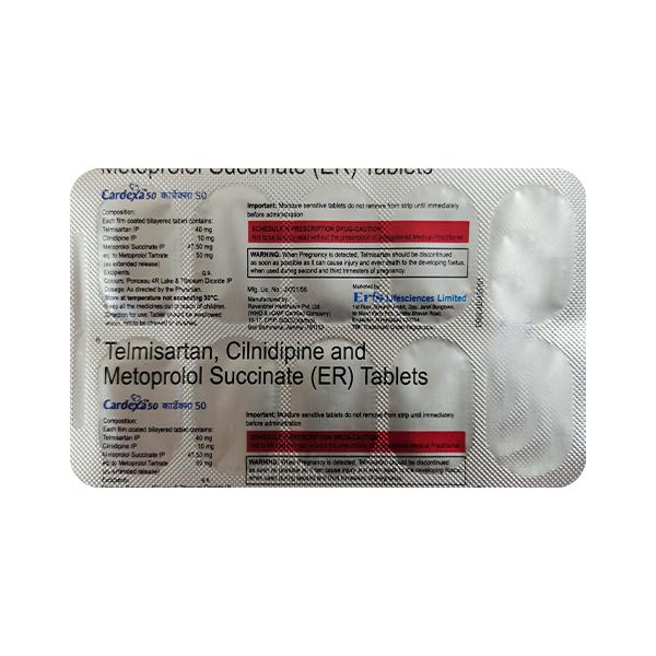 CARDEXA 50 Tablet 10's