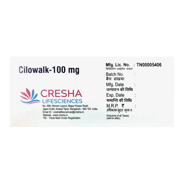 CILOWALK 100mg Tablet 10's