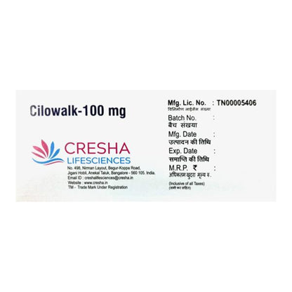 CILOWALK 100mg Tablet 10's