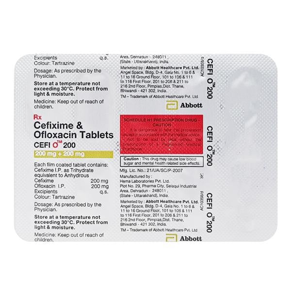 Cefi O 200mg Tablet 10'S