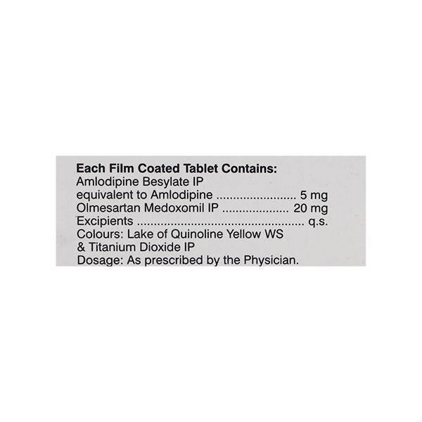 OLMEBLU AM 20/5mg Tablet 15's