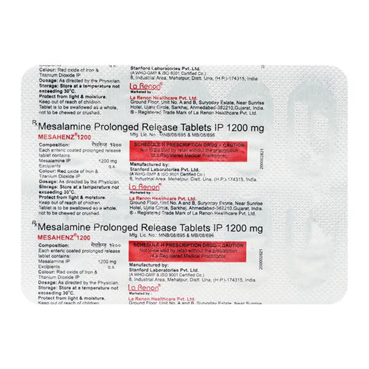 Mesahenz 1200mg Tablet 10'S