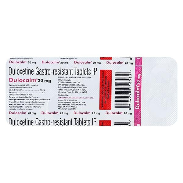 DULOCALM 20 Tablet 10's