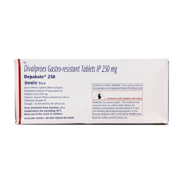 Depakote 250mg Tablet 15'S