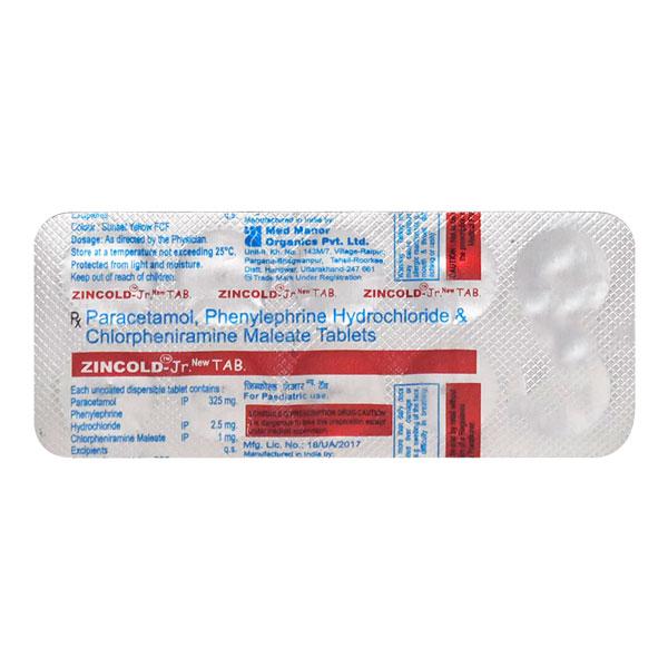 ZINCOLD JR NEW Tablet 10's