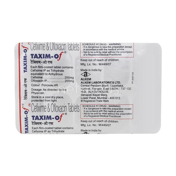 Taxim OF Tablet 10'S