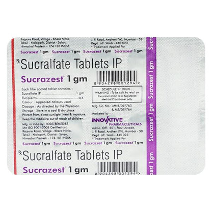 SUCRAZEST 1gm Tablet 10's
