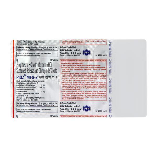 Pioz MF G2 Tablet 10'S