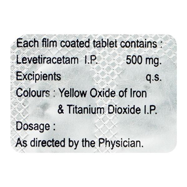 LEVETAS 500mg Tablet 10's