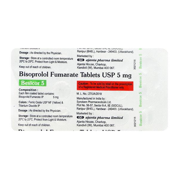 BESICOR 5 Tablet 15's