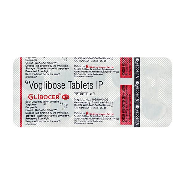 GLIBOCER 0.2 Tablet 10's