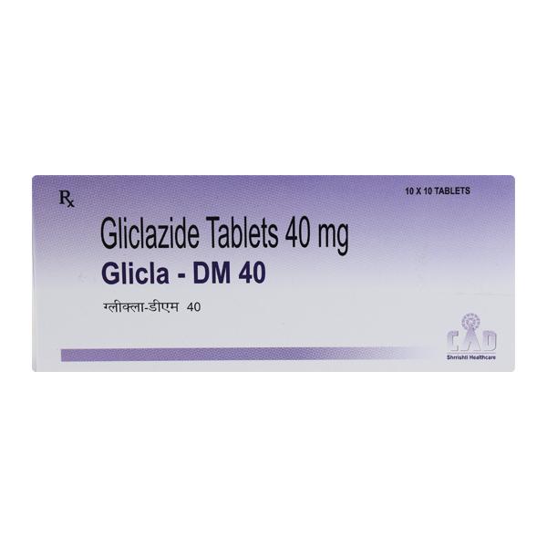 Glicla DM 40mg Tablet 10'S