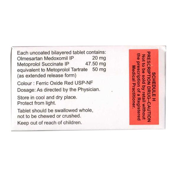 OLMESAR M 50 Tablet 15's