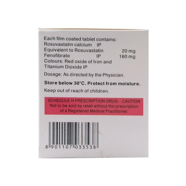 Novastat TG 20mg Tablet 10'S