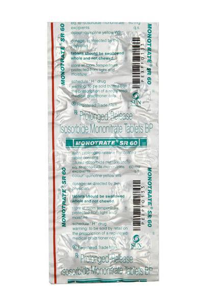 Monotrate SR 60mg Tablet 10'S