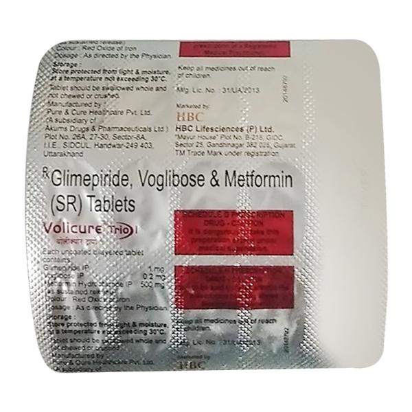 VOLICURE TRIO 1mg Tablet 15's