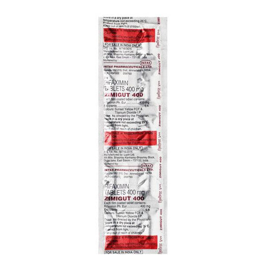 Zimigut 400mg Tablet 10'S