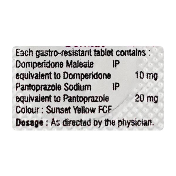 DOMTAC 10/20mg Tablet 10's