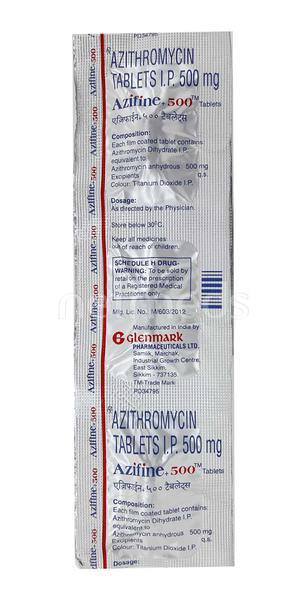 Azifine + 500mg Tablet 5'S
