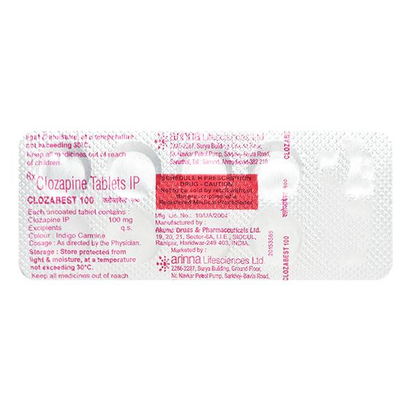 CLOZABEST 100 Tablet 10's