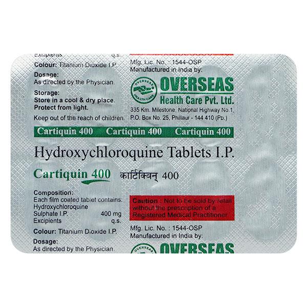 Cartiquin 400mg Tablet 10'S