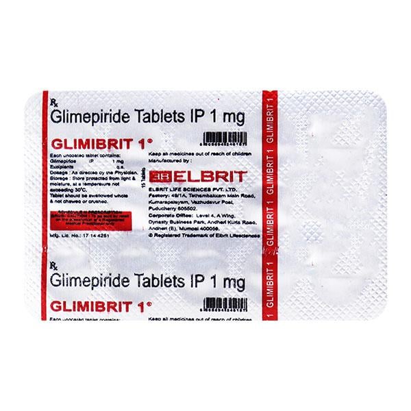 Glimibrit 1mg Tablet 15'S
