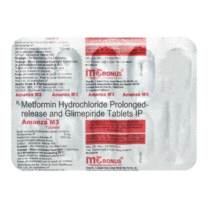 AMANZA M 3/500mg Tablet 10's