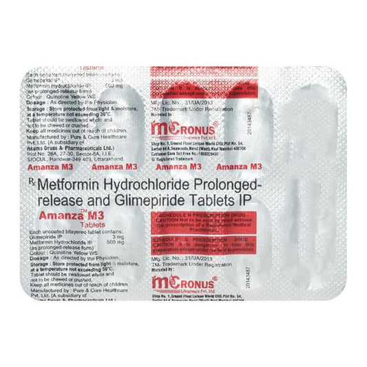 AMANZA M 3/500mg Tablet 10's