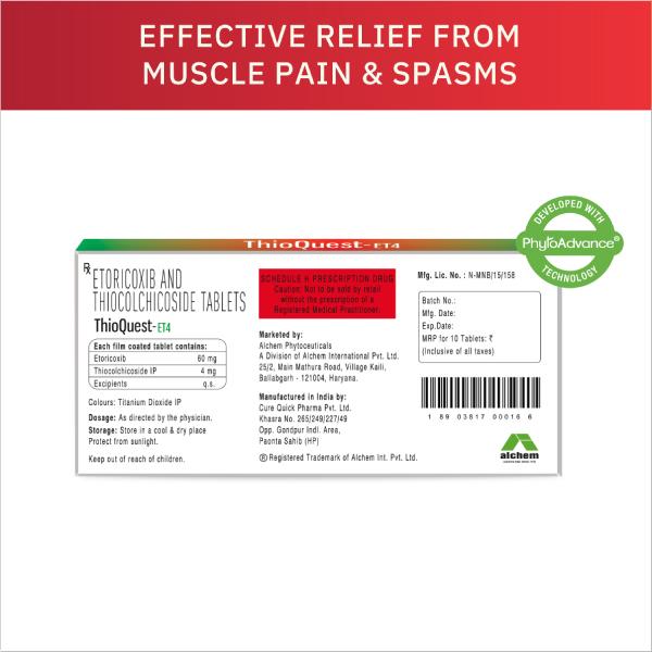 Thioquest ET 4mg Tablet 10'S