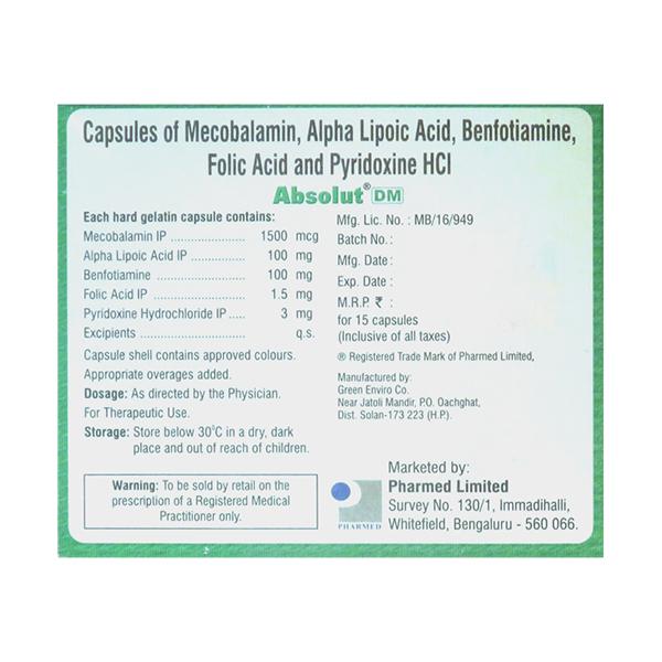 ABSOLUT DM Capsule 15's