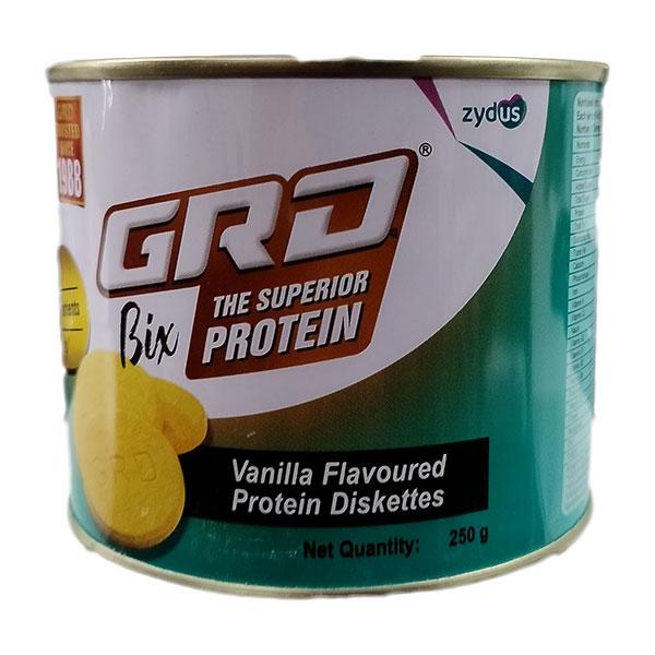 GRD BIX THE SUPERIOR PROTEIN VANILLA FLAVOURED Diskettes 250gm