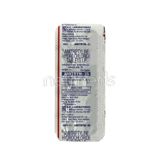 Amitryn 25mg Tablet 10'S