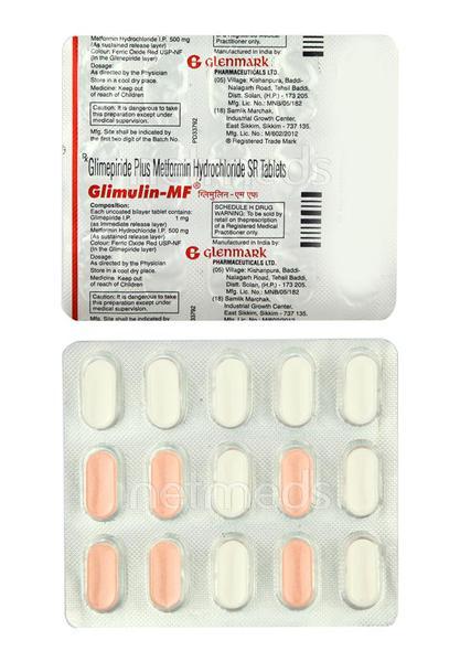 Glimulin 1Mf Tablet 15'S (N)