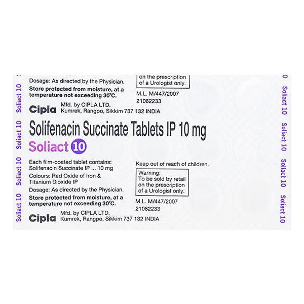 Soliact 10mg Tablet 15'S