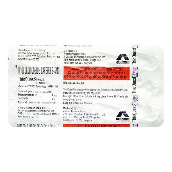THIOQUEST TWIST 4mg Capsule 10's