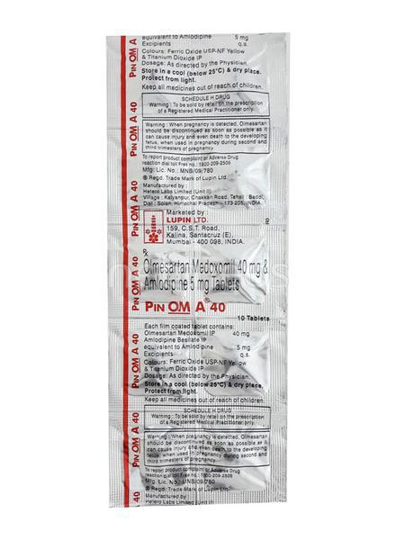 Pinom A 40mg Tablet 10'S