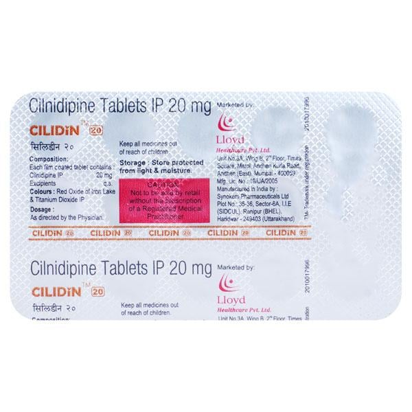 CILIDIN 20 Tablet 15's