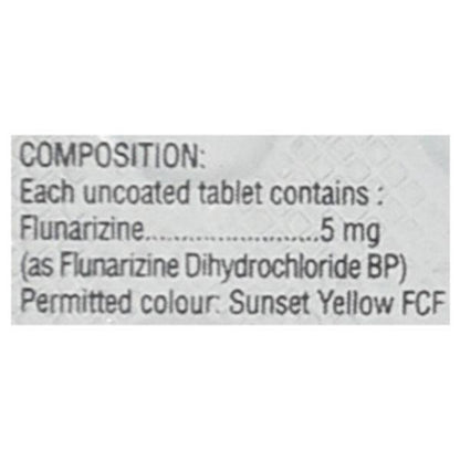 Flunarin 5mg Tablet 10'S