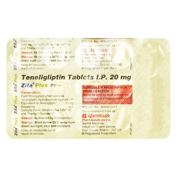 Zita Plus 20mg Tablet 15'S