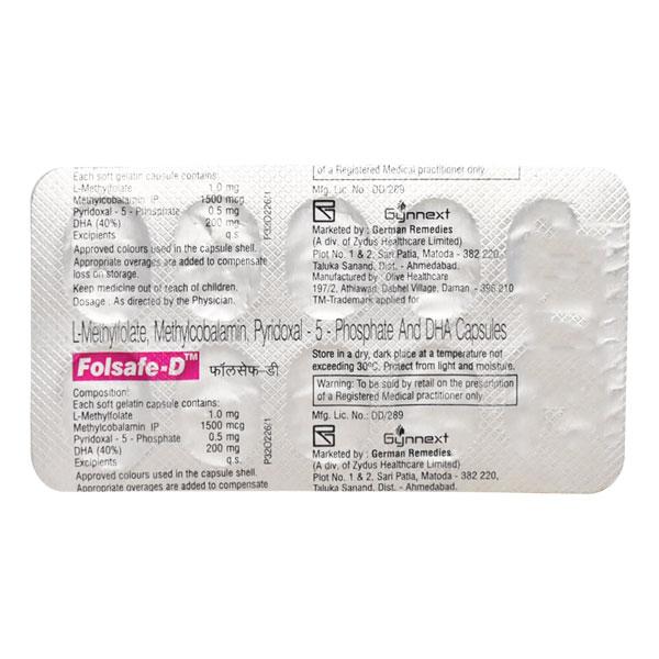 Folsafe D Capsule 10'S