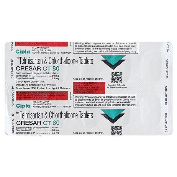Cresar CT 80mg Tablet 10'S