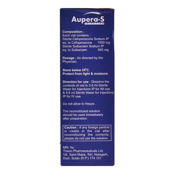 Aupera S 1.5gm Injection 1's